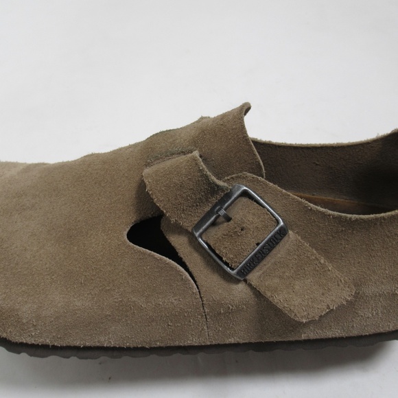 Birkenstock Men's London Suede Leather Taupe 12 US / 10 UK / 45 EU - Picture 7 of 12